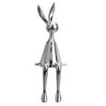 thumbnail image 1 of kurtrusly Sitting Rabbit Ornament Bunny Figurine for Bookshelf Living Room Bedroom Silver S 1Set, 1 of 6