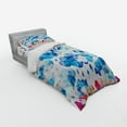 thumbnail image 2 of Ambesonne Modern Bedding Set 3 Pcs, Rainy Clouds and Raindrops, Twin XL, Blue Pink Orange, 2 of 2