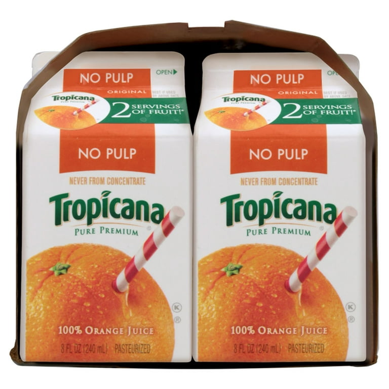 Save on Tropicana Pure Premium 100% Orange Juice Pulp Free - 6 pk Order  Online Delivery