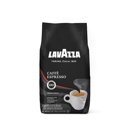 Lavazza Italian Caffe Espresso Whole Bean Coffee Blend, Medium Roast, 2.2-Pound