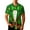 Green, variant on Men's Novelty St Patricks Day Button Down T-Shirts Ugly 3D Printed Shamrock Tuxedo Tees Shirt Clover Leaves Casual Short Sleeve Shirts