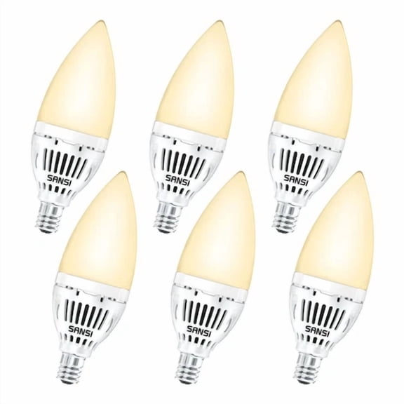 STARLIGHT- Sansi E12 Led Candle Light Bulbs Candelabra Chandelier Bulb Replacement 6W