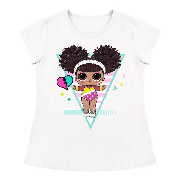 Playera Para Niña MGA Entertainment L.O.L Cuello Redondo Manga Corta Talla 6 Blanco