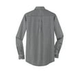 thumbnail image 6 of Port Authority Long Sleeve Gingham Easy Care Shirt-3XL (Black/ Charcoal), 6 of 6