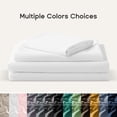 thumbnail image 5 of Sonive Bed Sheet Sets,Ultra Soft Breathable Luxury 4 Piece, (White, Full), 5 of 9