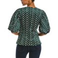 thumbnail image 2 of Gracia womens  Flower Pattern Peplum Style Top, s, 2 of 3