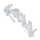 thumbnail image 2 of Corona de flores para novia, tocado de perlas artificiales, hojas de hierro, tocado para el cabello, joyería para el cabello para decoración de bodas, 2 of 5
