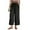 /c108Black500, variant on Women's Sweatpants Summer Casual Elastic Waist Pants With Pocket Straight Wide Leg Stretch High Waist Trouser Drawstring Loose Fit Solid Color Everyday Wear Trendy Holiday Bottoms,Black,XL