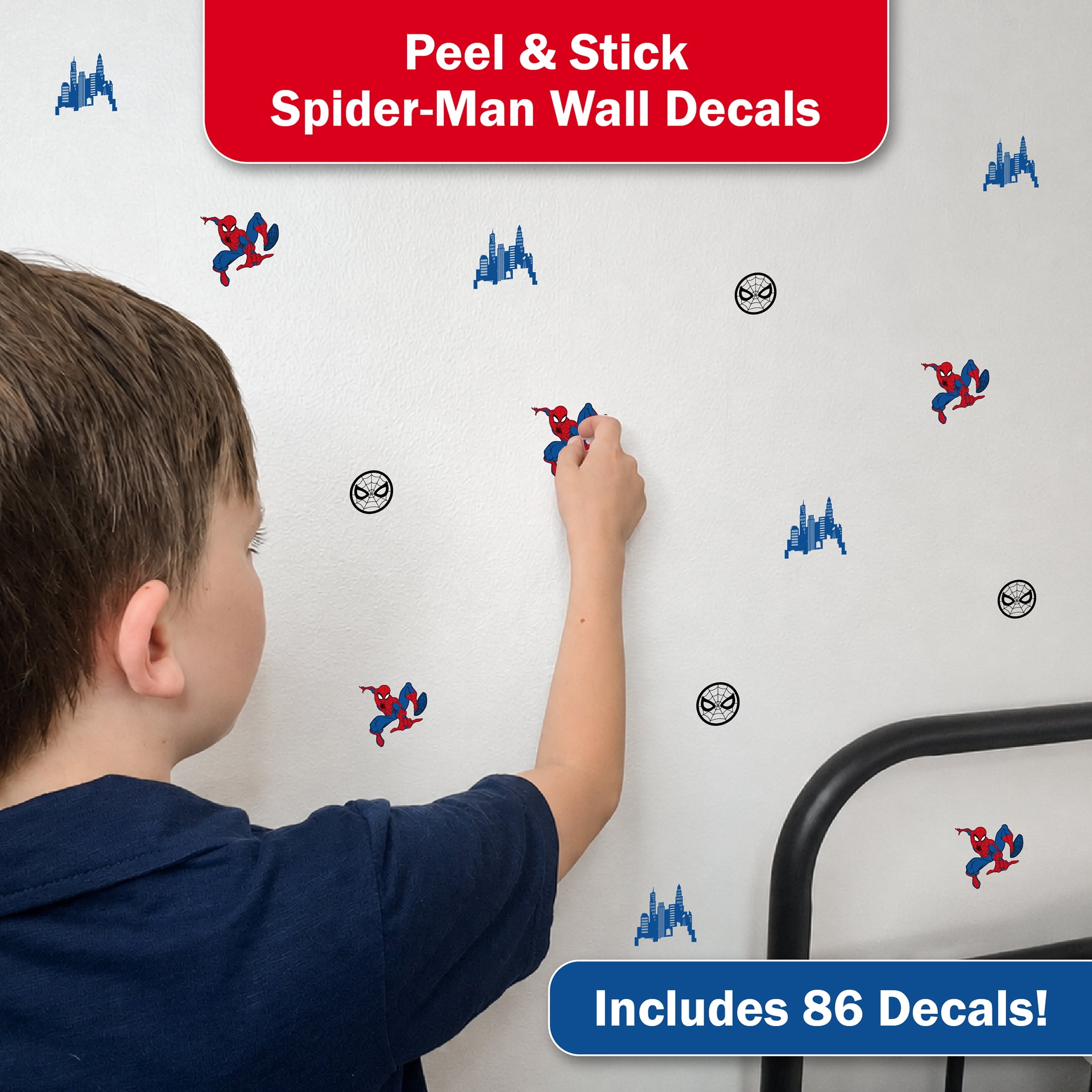 Wall Palz Spider-Man Vinyl Wall Decals Peel and Stick Room Decorations