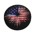 thumbnail image 4 of PUREYAH Firework Explosion Usa Flag Rv Spare Tire Cover, Wheel Covers Protectors Universal Fit for Camping Travel Trailer Truck 15 inch, 4 of 6
