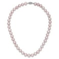 thumbnail image 3 of Primal Silver Sterling Silver 9-10mm Purple Freshwater Cultured Pearl Necklace, 3 of 3