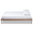 thumbnail image 2 of Baxton Studio Colette Mid-Century Wood Platform King Bed in Oak, 2 of 9
