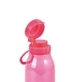 thumbnail image 4 of (4 pack) Your Zone 16 Fluid Ounces Plastic Water Bottle with Flip Top Chug Lid, No Straw, Pink, Reusable, 4 of 8