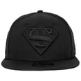 thumbnail image 2 of Superman Logo Black on Black New Era 59Fifty Fitted Hat-7 3/8 Fitted, 2 of 6