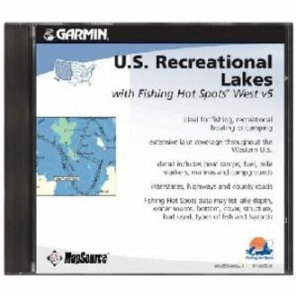 U.S. Recreational Lakes with Fishing Hot Spots West v.5.0