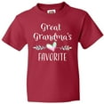 thumbnail image 3 of Inktastic Great Grandmas Favorite- Heart Great Grandchild Youth T-Shirt, 3 of 5