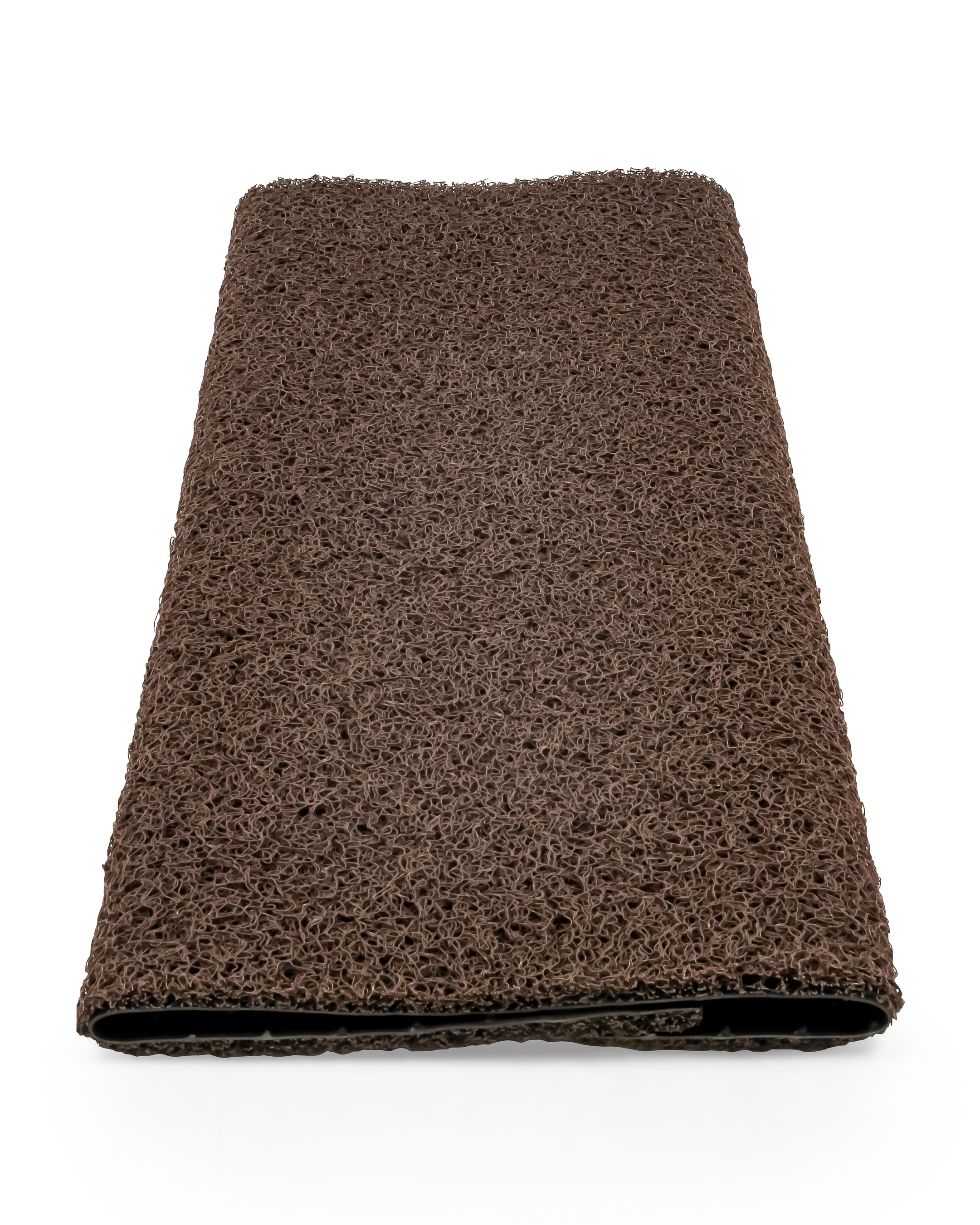 Camco 42967 Premium Wrap Around RV Step Rug / Premium Scrub Rug, PVC Material (22" x 23"), Brown