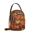 thumbnail image 7 of FORMRS Crossbody Bag for Women Quilted Travel Shoulder Cell Phone Purse with Chain Strap Handbag, Fall Pattern, 7 of 7