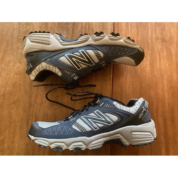 New Balance 412 V3 MTE412N1 Men's US 10 Trail Running Shoes Gray Navy Sneakers