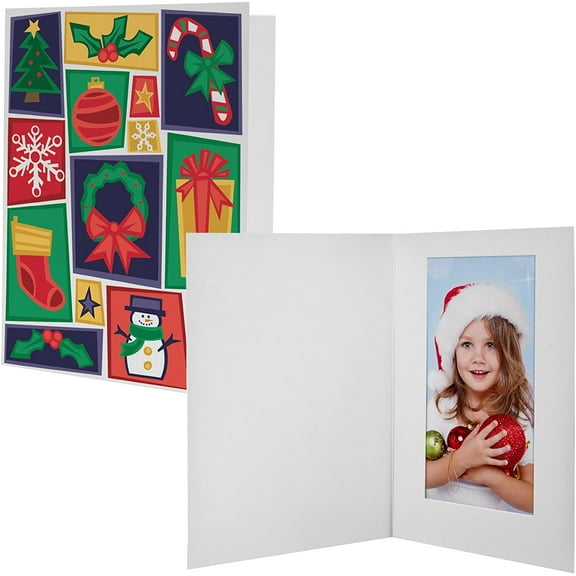 Christmas Cheer 3" x 5" Photo Folders - Pack of 100