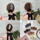 thumbnail image 3 of Pinza para el cabello con forma de rosa hueca de plástico, paquete de 5 colores, horquilla acrílica para mujer, horquilla rectangular transparente esmerilada fuertemente fijada, adecuada para todo, 3 of 8