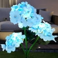 thumbnail image 3 of Jacenvly Christmas Lights Outdoor New Solar Lantern Hydrangea Macrophylla Simulated Flower Household Garden Garden Lantern Living Room Decor, 3 of 6