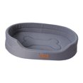 thumbnail image 2 of Cama para cachorros, cama ovalada para perros, cama lavable para mascotas, sofá rectangular transpirable para gatos y perros Gris XL, 2 of 9