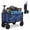 Blue, variant on SHOUFTW Folding Wagon Cart, 220 lb Capacity Collapsible Utility Wagon with All-Terrain Wheels & Adjustable Handle, Blue