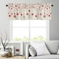 thumbnail image 4 of TIELUTT Rideau Rouge de la Saint-Valentin pour Cuisine 18"X54 Pouces Rideau de Fenêtre de Cuisine Saint-Valentin pour Couple Rideaux Occultants pour Chambre Rideau Isolé Thermiquement Doublure Extérieure, 4 of 7