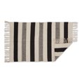 thumbnail image 2 of Design Imports CAMZ12633 2 x 3 ft. Hand-Loomed Rug, Black Combo Stripe, 2 of 3