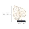 thumbnail image 2 of 1pc Iron Craft Leaf Decor Delicate Leaf Ornament Elegant Iron Leaf Desktop Decor, 2 of 8