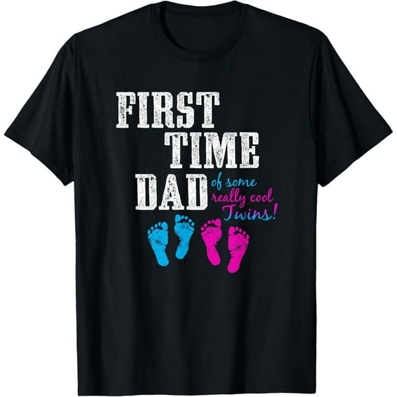 First Time Dad, Daddy of BG Twins, Father's Day Gift Shirt T-Shirt