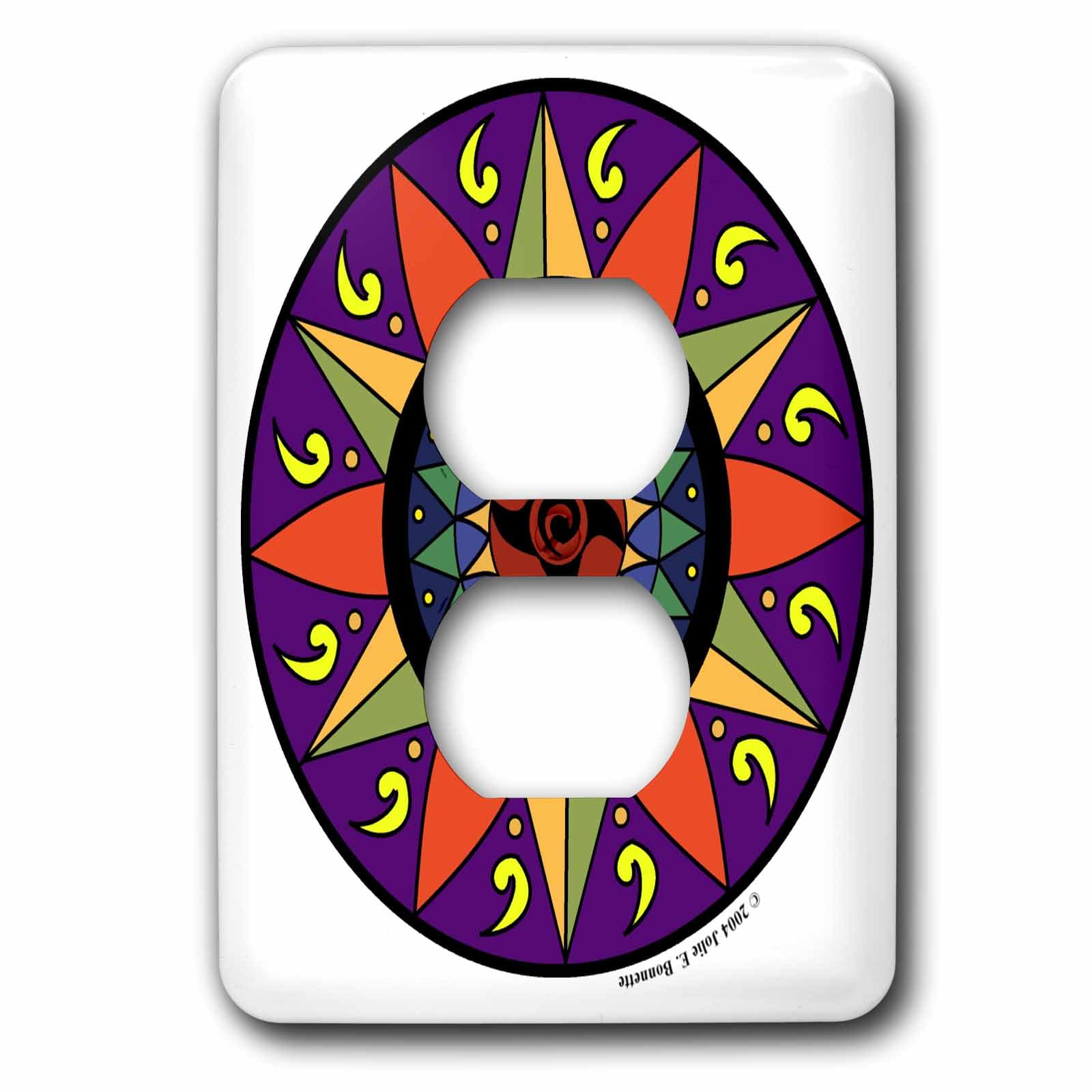 3dRose lsp_23187_6 Hex Sign 2 Pennsylvania Dutch Luck Protection Symbol 2 Plug Outlet Cover 3dRose lsp_23187_6 Hex Sign 2 Pennsylvania Dutch Luck Protection Symbol 2 Plug Outlet Cover