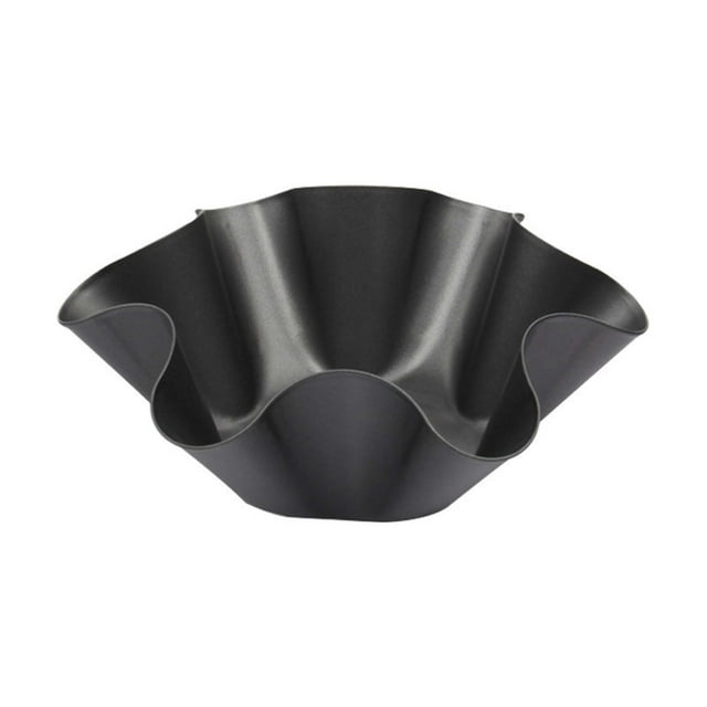 Flower-Shaped Baking Pan | Non-Stick Carbon Steel Tortilla Bowl | Single Flower Molds for Bread & Snacks | Kitchen Baking Tools