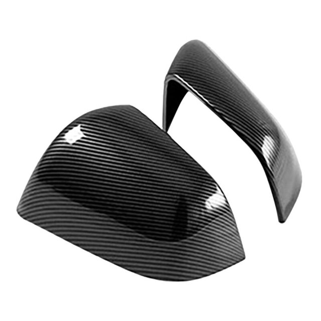 Cubierta de espejo retrovisor de fibra de coche, tapas de marco para Model Y 2021