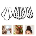 thumbnail image 1 of unbranded 6Ud Peines Laterales De Metal Negro Para Mujer Con Vintage Y Uso, 1 of 8