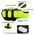 thumbnail image 4 of PETLESO Dog Life Jacket, Adjustable Dog Life Vest, Pet Lifesaver for Swimming, Adjustable Dog Lifesaver Swimsuit Preserver for Large Dogs (Fluor GREEN L), 4 of 6