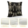 thumbnail image 4 of COMIO  Halloween Decorations Skull Pillow Covers,Halloween Farmhouse Skeleton Decor Throw Pillow Case Cushion Cover for Sofa Couch, 4 of 5