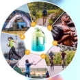 thumbnail image 3 of Botella Gran Capacidad Color Degradado Marcador Tiempo Diseñado () Verde, 3 of 9