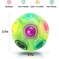 thumbnail image 2 of Rompecabezas Arcoíris Mágico de Fútbol, Pelota Antiestrés, Juguete Cerebral para Niños 3+, obsequio Cumpleaños, Navidad, Pascua, Calcetines, Juguete para Niños, Adolescentes y Adultos, 2 of 7