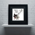 thumbnail image 3 of Trademark Fine Art "Wild Guitar Wolf" Canvas Art by Carla Martell, Black Matte, Black Frame, 3 of 3