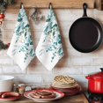 thumbnail image 6 of Teal Eucalyptus Kitchen Towels Set of 4, Watercolor Spring Weeping Botanical Absorbent Dish Towels for Kitchen, Microfiber Hand Towel, Quick Drying Tea Towel for Cleaning Decorative Dishcloths, 6 of 7