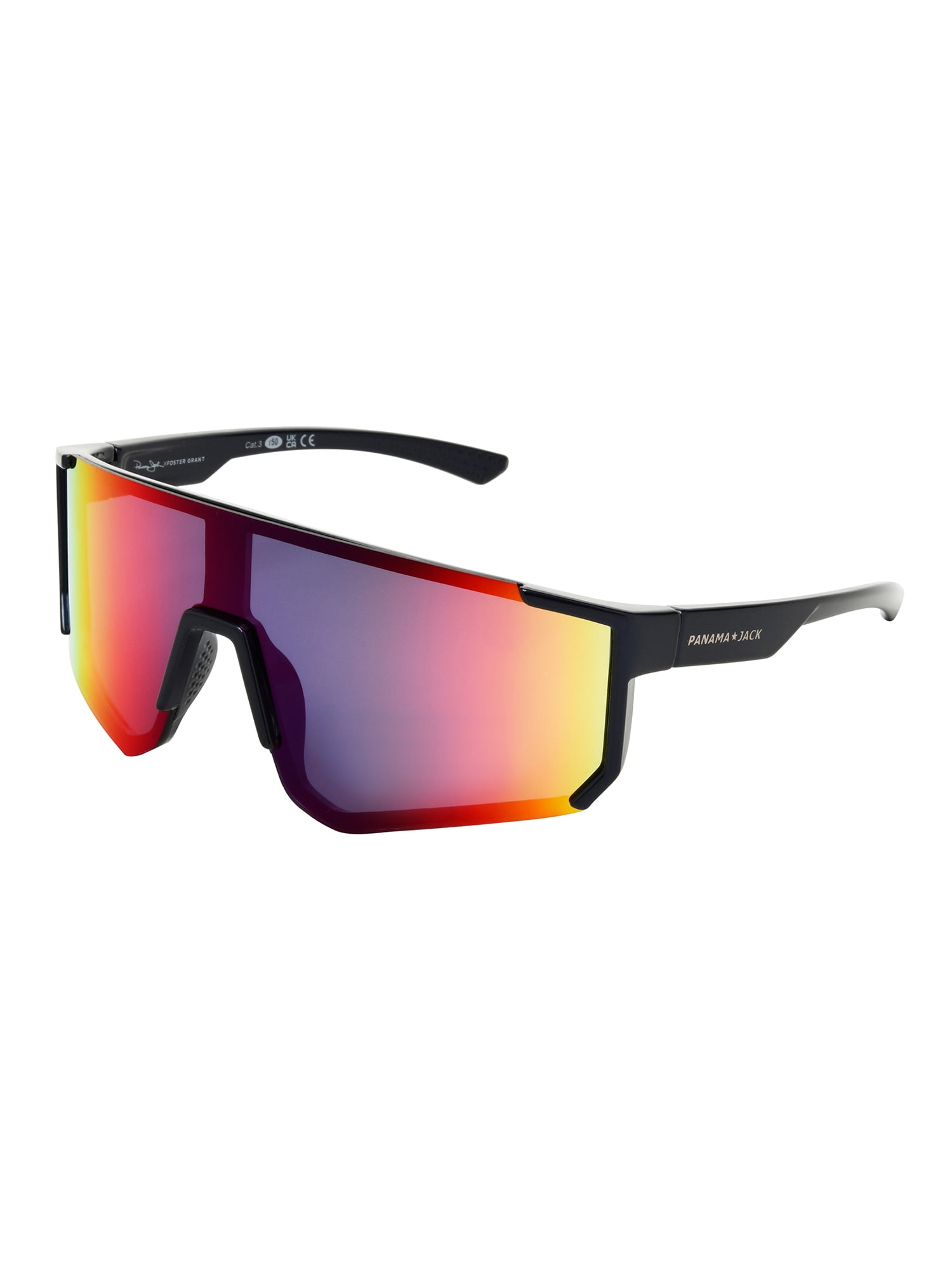 Panama Jack® x Foster Grant® Black Shield Men's Sunglasses