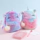 thumbnail image 3 of EeaseMX Mochila de peluche colorida para niños con forma de unicornio, mochila escolar de moda con dibujos animados para niñas., 3 of 8
