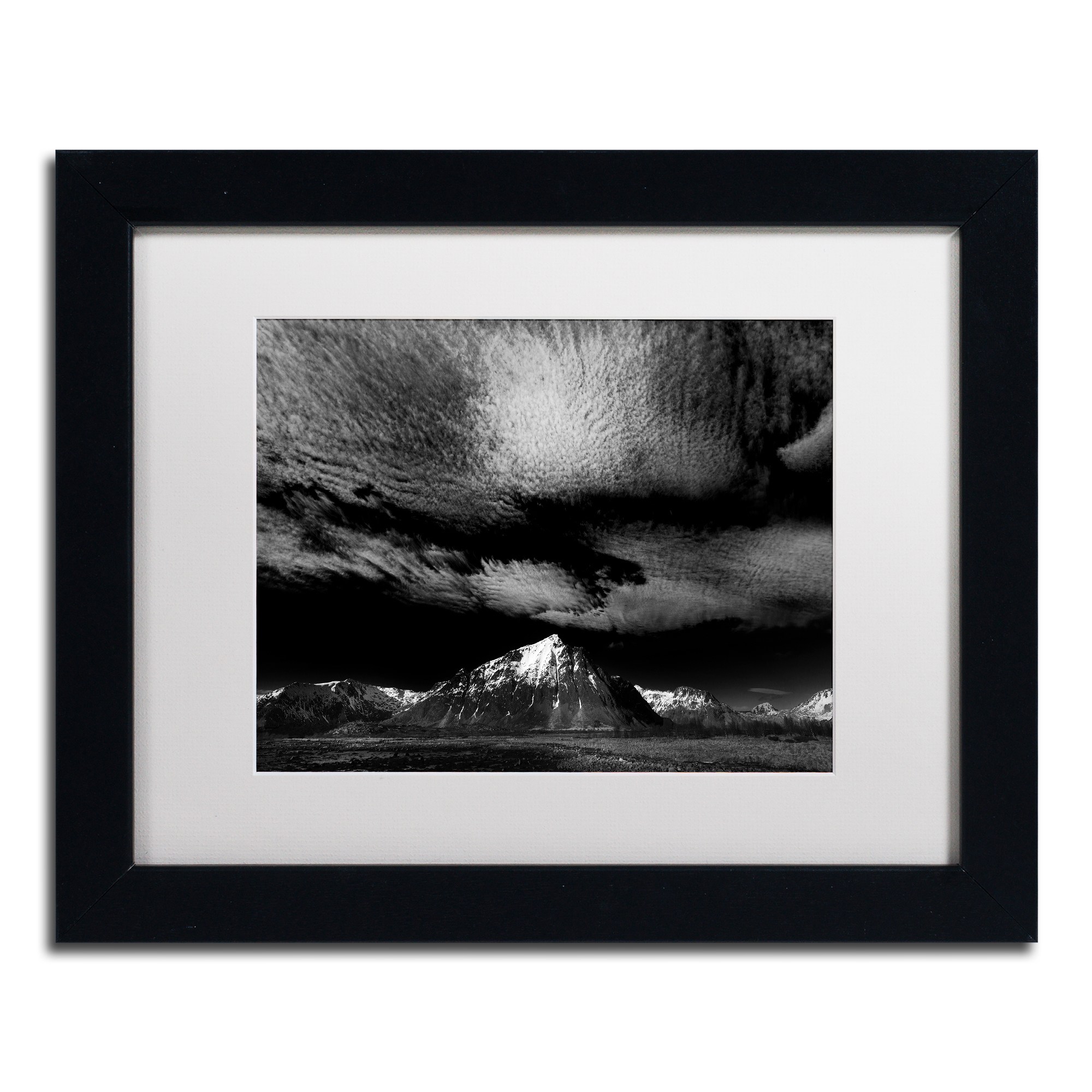 Trademark Fine Art "Space Invaders" Canvas Art by Philippe Sainte-Laudy White Matte, Black Frame