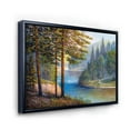 thumbnail image 2 of Designart Morning Sunlight Through The Pine & Fir Forest FLOAT FRAME WALL ART, 2 of 4