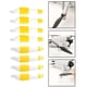 thumbnail image 3 of 8x Hélices para 6030F Repuestos portátiles y silenciosos Hélices para 6030 F Blade Double Doble Blanco Amarillo, 3 of 9