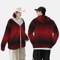 thumbnail image 6 of Kll Red Geometric Print Men'S Women’s Upf 50+ Sun Protection Outdoor Hoodie Jacket Long Sleeve Fishing Hiking Performance Shirt- Xx-Large, 6 of 8