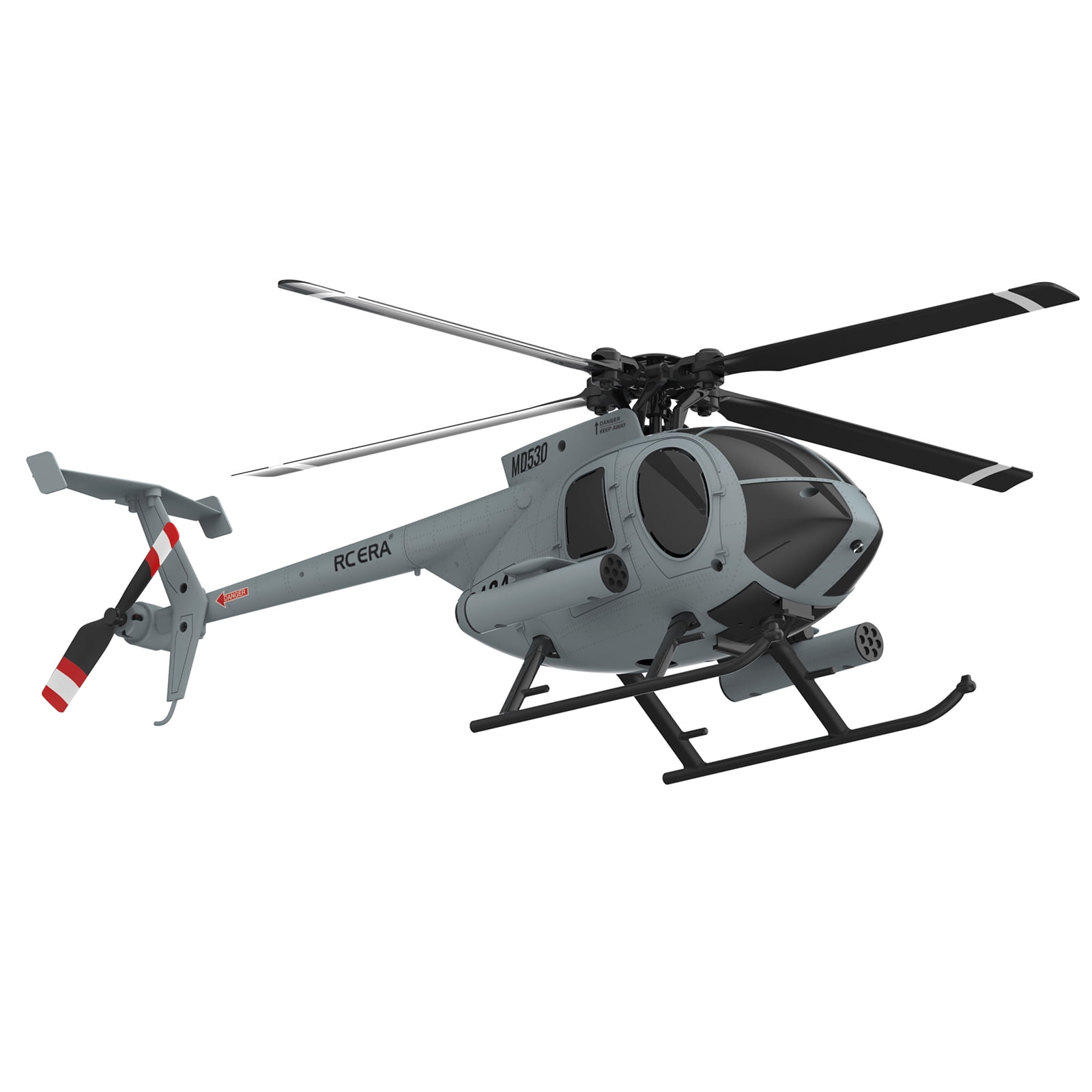 RC ERA C184 MD500 RC Helicopter with One Key Takeoff/Landing, 2.4G 4CH 6-Axis Gyro Single-propeller Aileronless Remote Control Helicopter with Altitude Hold & Optical Flow Positioning - RTF