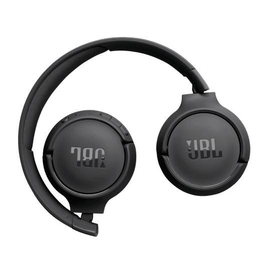 JBL Tune 520BT Wireless on-Ear Headphones, Bluetooth 5.3, 57 Hours Battery, Built-in Mic, Foldable, Black (Sold Without Manufacturer Warranty)